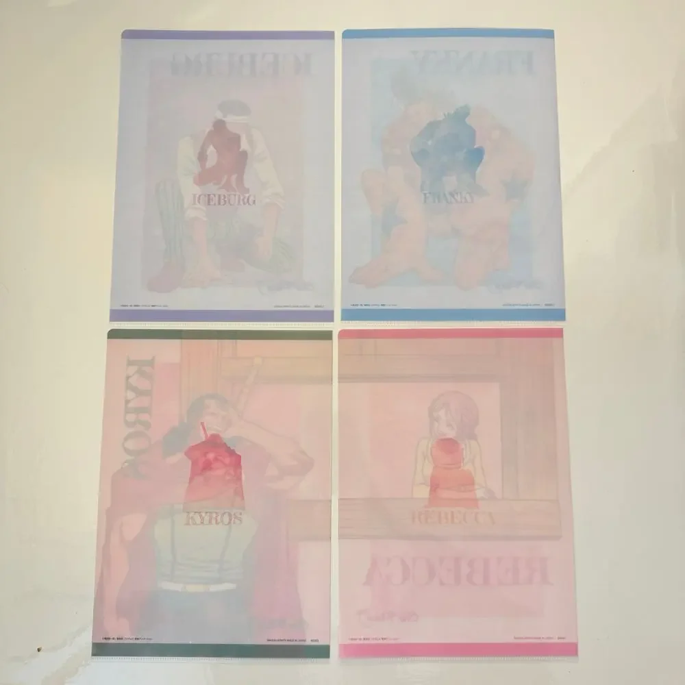4 One Piece Emotional‎ Stories Ichiban Kuji Visual Art Sheet Clear File Poster